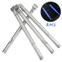 4pcs bbq grill tube burners universal stainless steel pipe tube burners bbq gas grill parts accessories cooking replacement