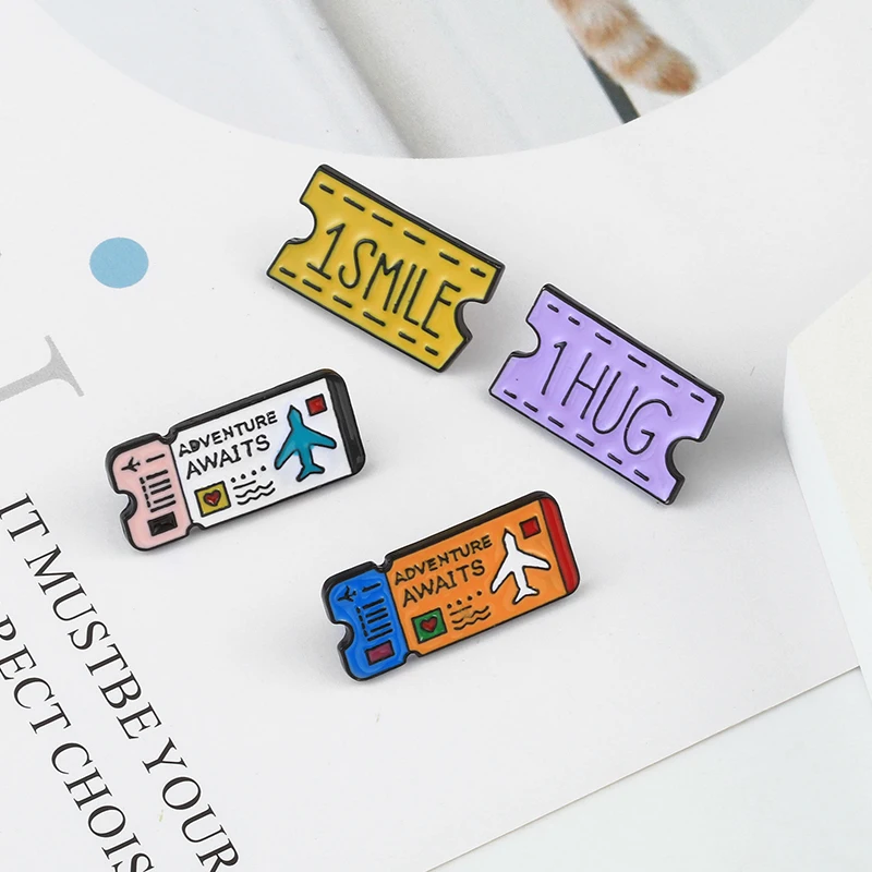 Брошь на лацкан с эмалью 2 шт./компл.|Броши| |