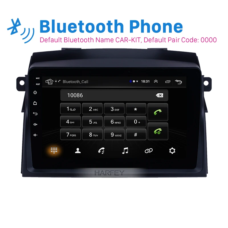 Автомобильный радиоприемник с навигацией Harfey 8-дюймовый автомобильный GPS-экраном