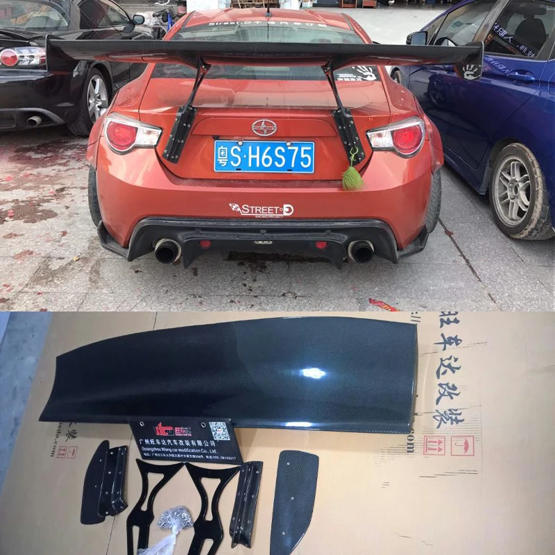 Автомобильный спойлер заднего багажника GT Style из углеродного волокна крыла для