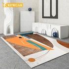 RFWCAKHome украшение Геометрическая абстрактная спальня гостиная ковер современный крыльцо диван нескользящий пол коврики для ползания татами ковер