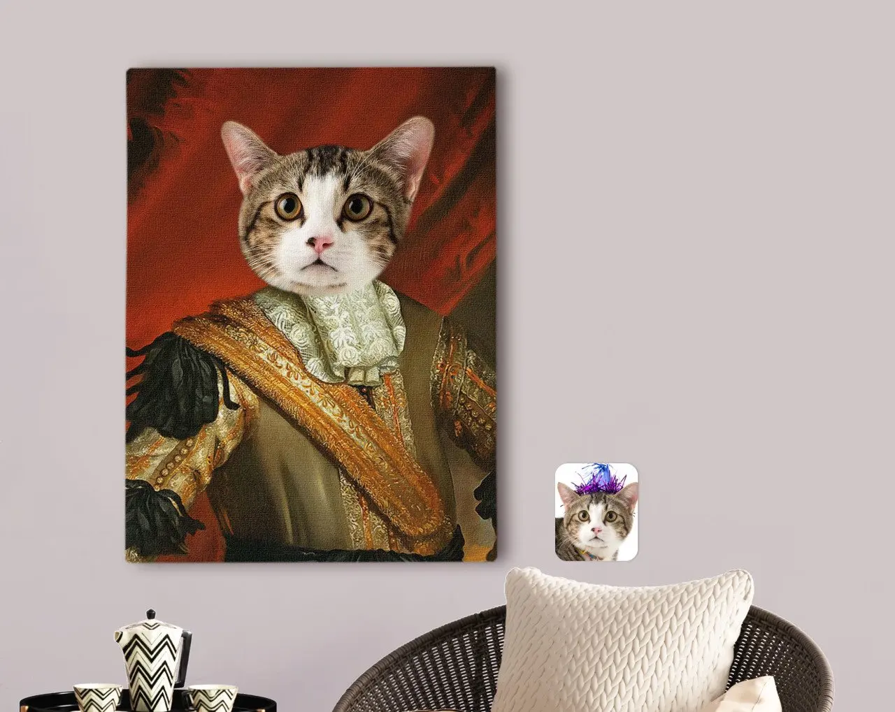 

Холщовый стол 70x100 см-5 с дизайном эпохи Возрождения