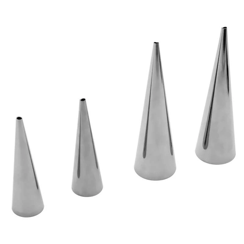 6 шт./компл. формы для выпечки конусов из нержавеющей стали спиральные круассан