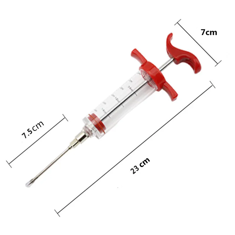 Marinade Injector Flavor Syringe Cooking Meat Poultry Turkey Chicken BBQ Tool Syinge Accessories Kitchen Tools | Дом и сад