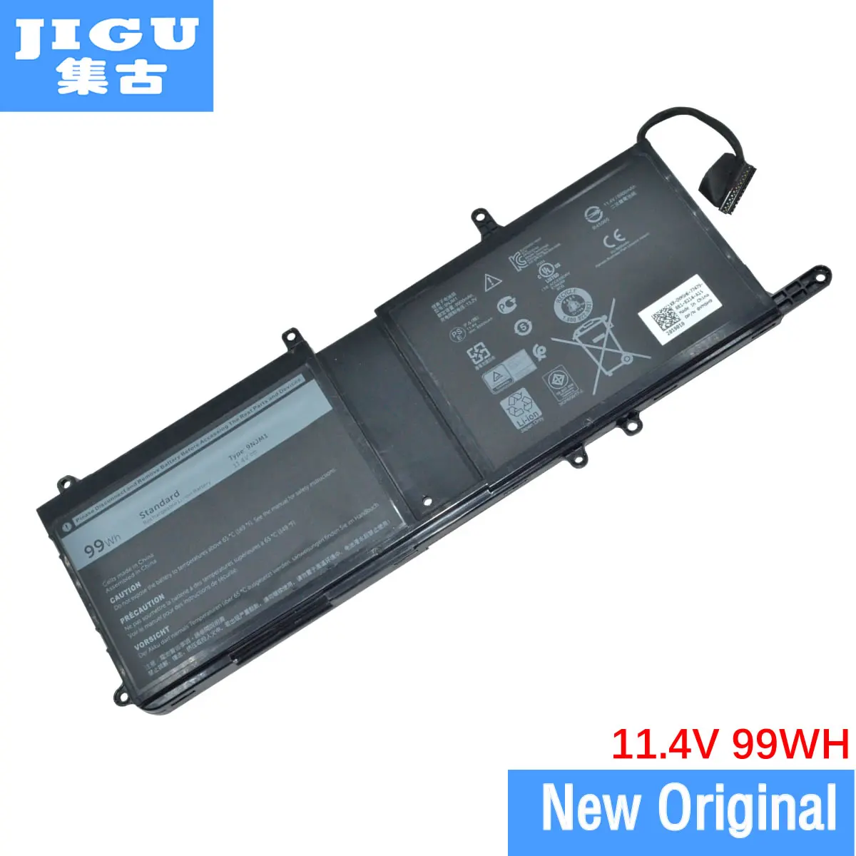 

JIGU Original 01D82 9NJM1 MG2YH Laptop Battery For Dell Alienware 17 R4 ALW17C-D1738 ALW17C-D1748 D1758 D1848 D2358 11.4V 99WH