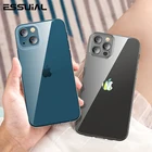 Прозрачный чехол для телефона iPhone 13 12 11 Pro Mini XS Max X XR для iPhone 7 8 6 6s Plus SE 2020, мягкий силиконовый защитный чехол для камеры