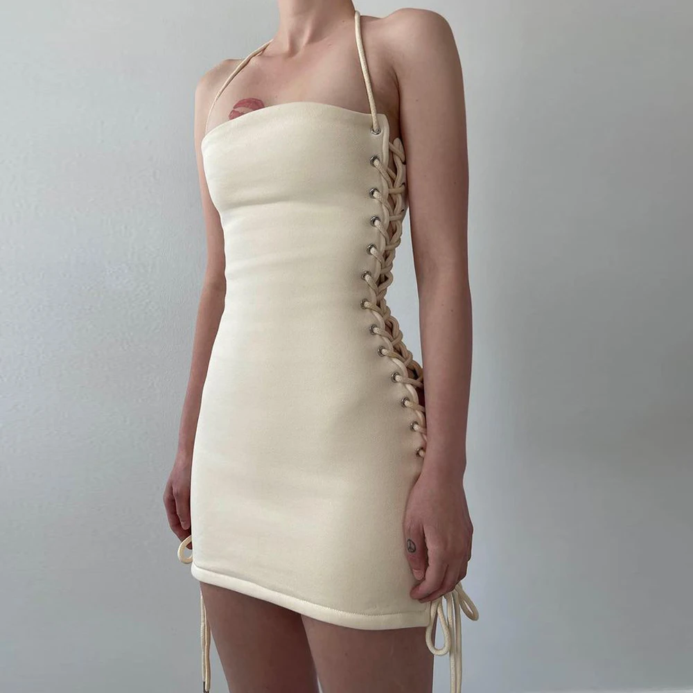 Сексуальное Женское зимнее мини-платье XLLAIS с открытыми плечами модное платье на