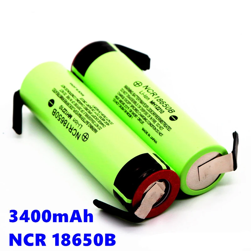 2019 Новый NCR18650B 3 7 v 3400mah 18650 литиевая аккумуляторная батарея Сварка никель листовые