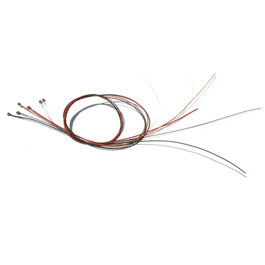 6 шт./компл. народная Акустическая гитара Цвет струны прочный акустическая