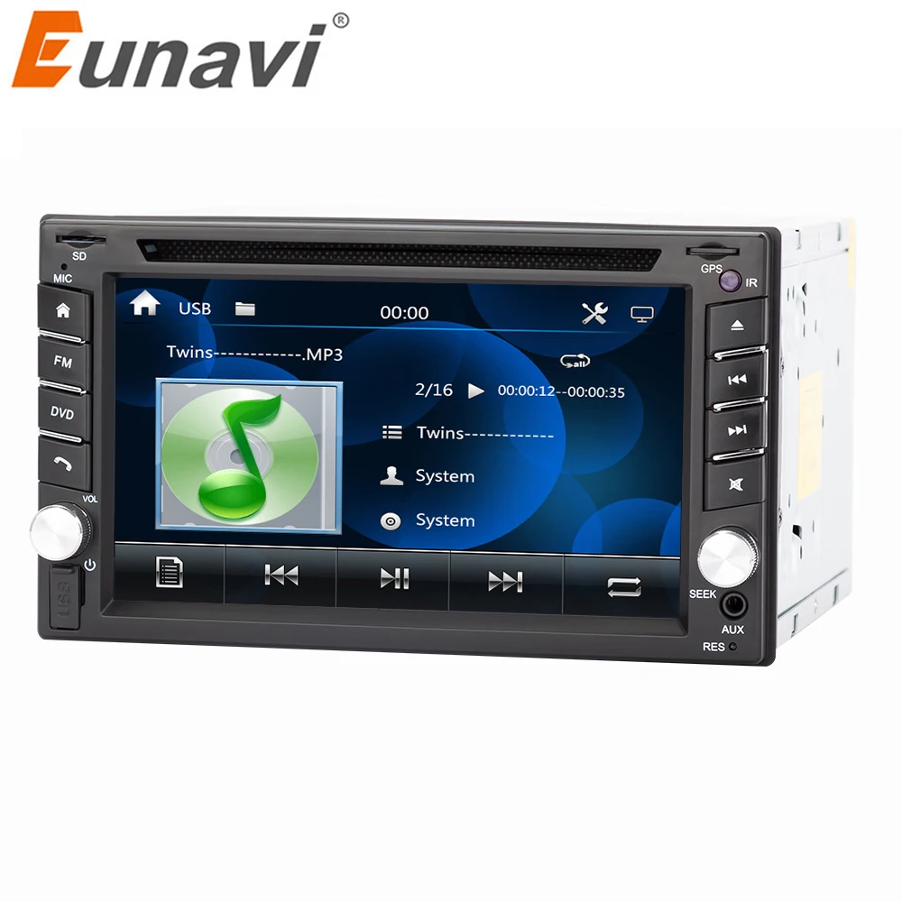 Универсальный автомобильный dvd плеер Eunavi 2 din gps навигация для nissan In dash ПК стерео