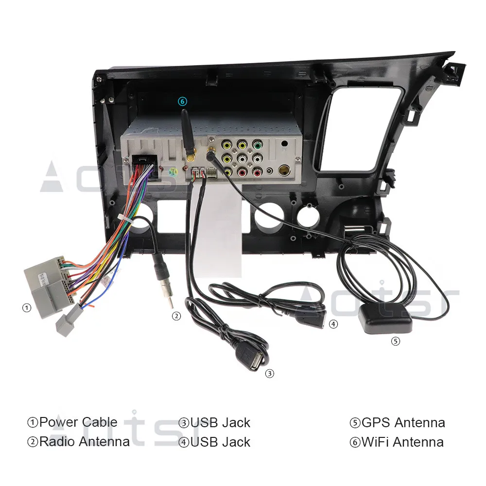AOTSR 10 1 дюймовый новый Android 0 GPS-навигатор Автомобильный стереоплеер для Honda Civic