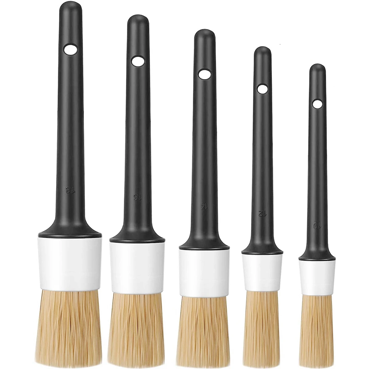 

Car Detailing Brushes 5PCS Different Sized Car Detailing Brush Set Not Scratching Car Detailing Kit Car Detail Brushes