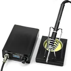 Паяльная станция STC T12-952 OLED, электронный цифровой дисплей 0,96, с железной подставкой C011, Оловянная проволока, T12-K паяльник