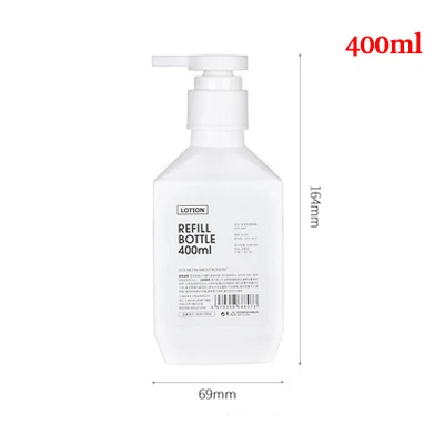 400ml white Портативный мыло бутылка жидкое мыло для рук Пресс бутылка Ванная комната гель для душа шампунь лосьон контейнер для хранения - Цвет: 400ml white