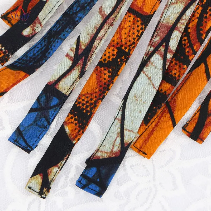 Женское Ожерелье из ткани Анкары гипоаллергенное ожерелье экзотических цветов с