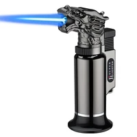 new outdoor torch spray gun lighter jet turbo gas kitchen bbq metal windproof butane cigar pipe lighter dragon gadgets