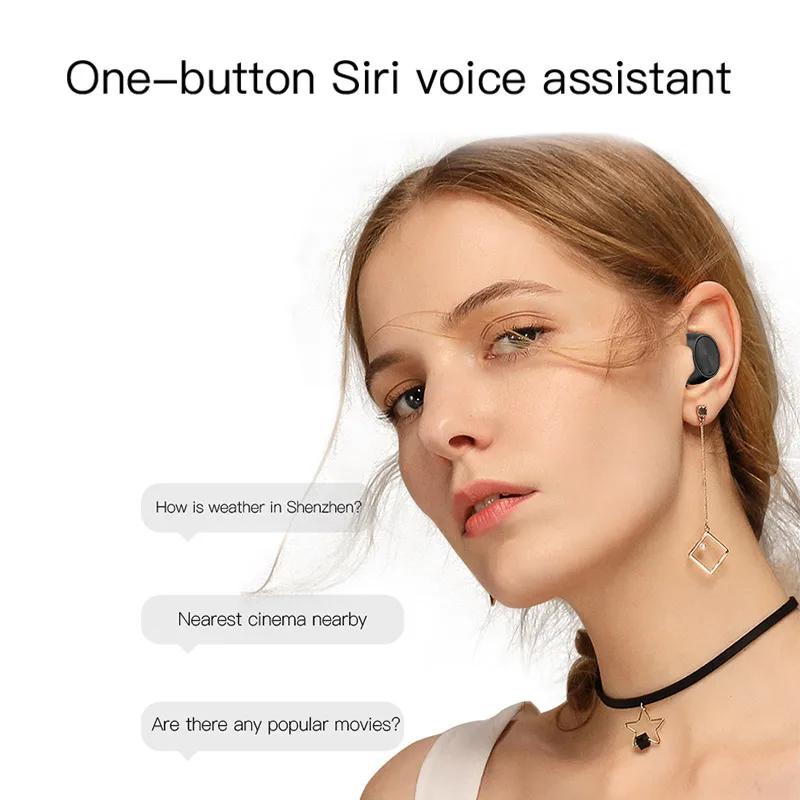 Мини беспроводные наушники Bluetooth 5 0 TWS гарнитура светодиодный дисплей для Android/IOS с