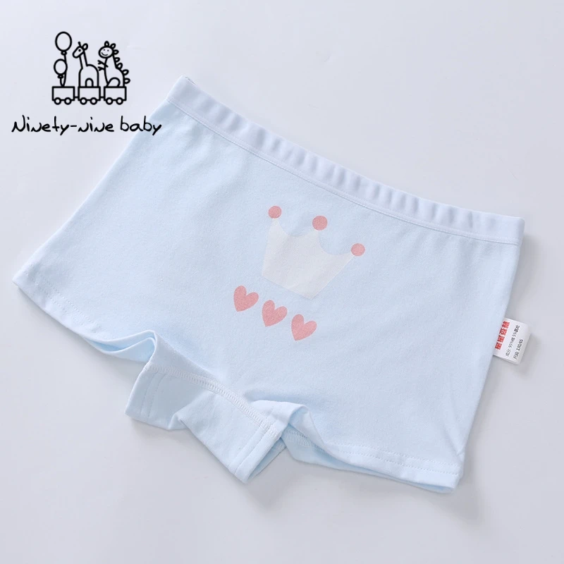 New 4pc/lot Girls Cartoon Underpants Young Girl Boxer Briefs Comfortable Cotton Panties Kids Underwear Baby Girls Clothes