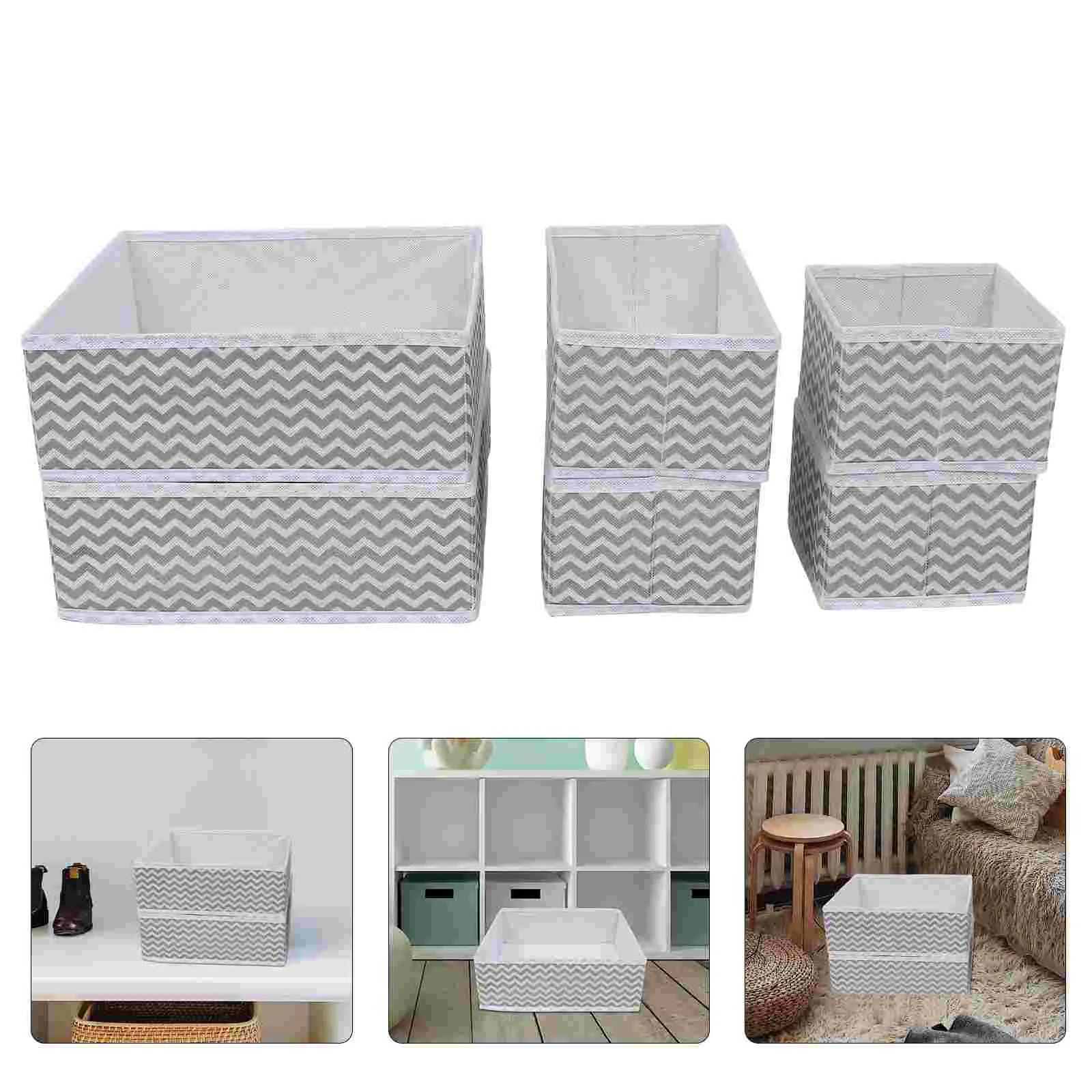 

6PCS Underwear Organizer Storage Box Wardrobe Use Organizers Boxes