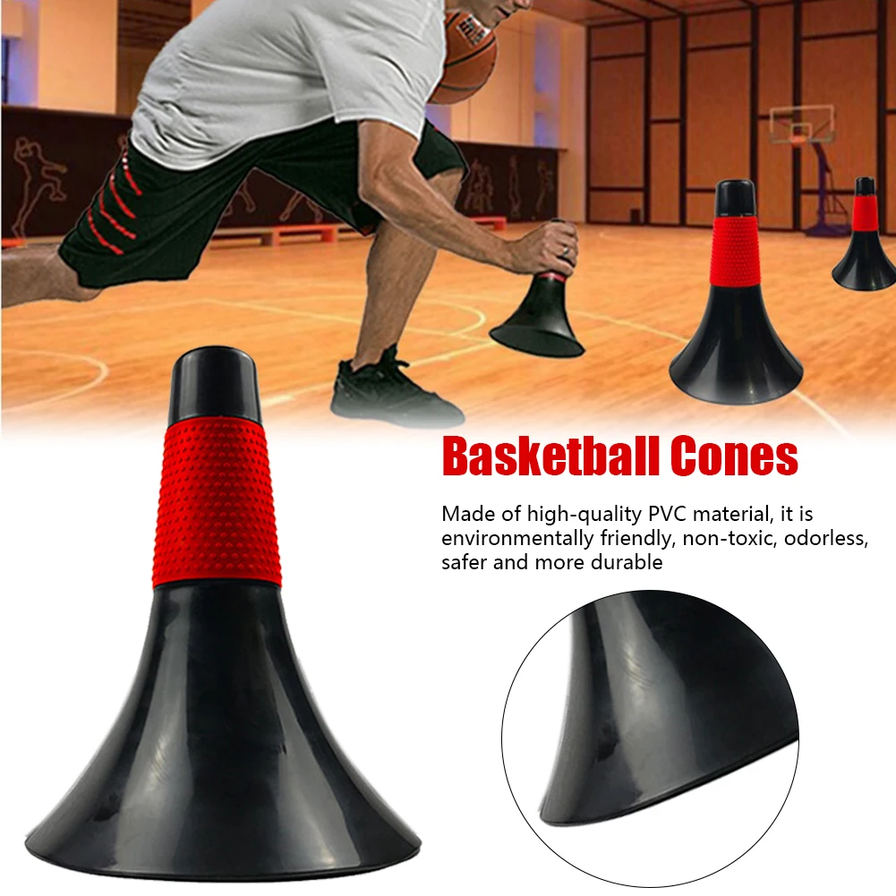 

9-дюймовые спортивные тренировочные баскетбольные конусы, футбольные конусы, ПВХ маркерные конусы, барьерное ведро для тренировочного обор...