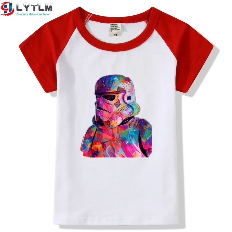 LYTLM/топы для маленьких девочек, детская одежда с Дартом Вейдером, футболки для мальчиков, Детская футболка vetement enfant fille, Звездные войны, Дарт Вейдер, Детская футболка для мальчиков