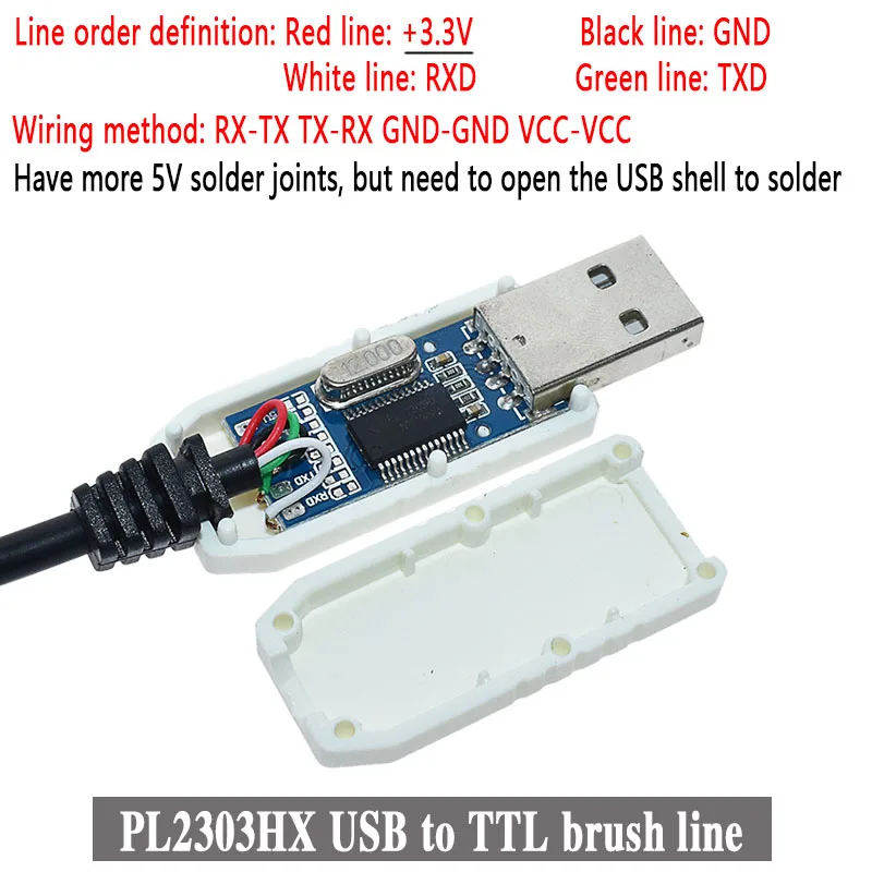 PL2303 USB к UART TTL кабельный модуль FT232RL PL2303HX USB Передача к TTL RS232 последовательный порт адаптер модуль CH340 кабель загрузки