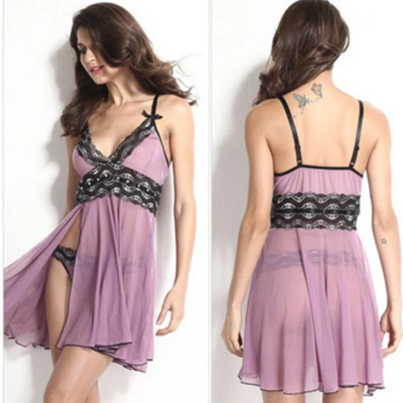 Annpretty сексуальное нижнее платье для сна женская одежда ночная сорочка на
