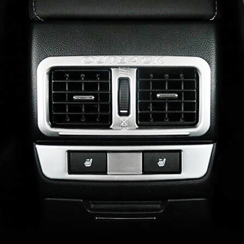 

ABS Plastic For Subaru Outback 2015 2016 Car Back Rear Air Condition outlet Vent frame Cover Trim Car styling accessories