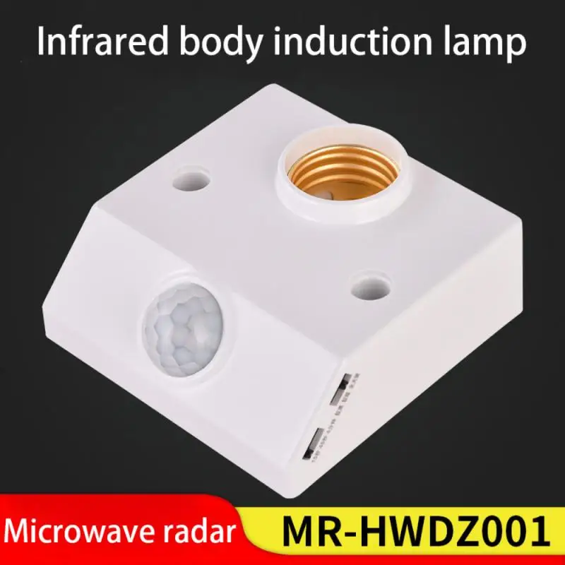 

Lamp Base E27 Standard AC 170-250V Lamp Bulb Base Infrared IR Sensor Automatic Wall Light Holder Socket PIR Motion Detector