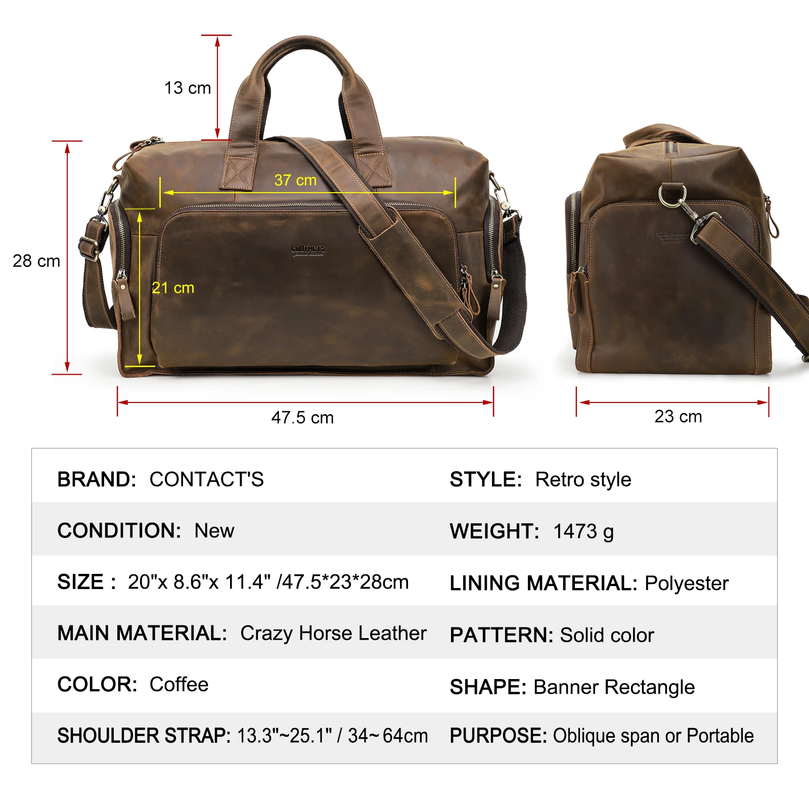 Genuine Cowhide Leather Luggage Bags Business Trip Travel Bag For Men Outdoor Duffle Bag Shoulder Bag Male Female Vintage Design