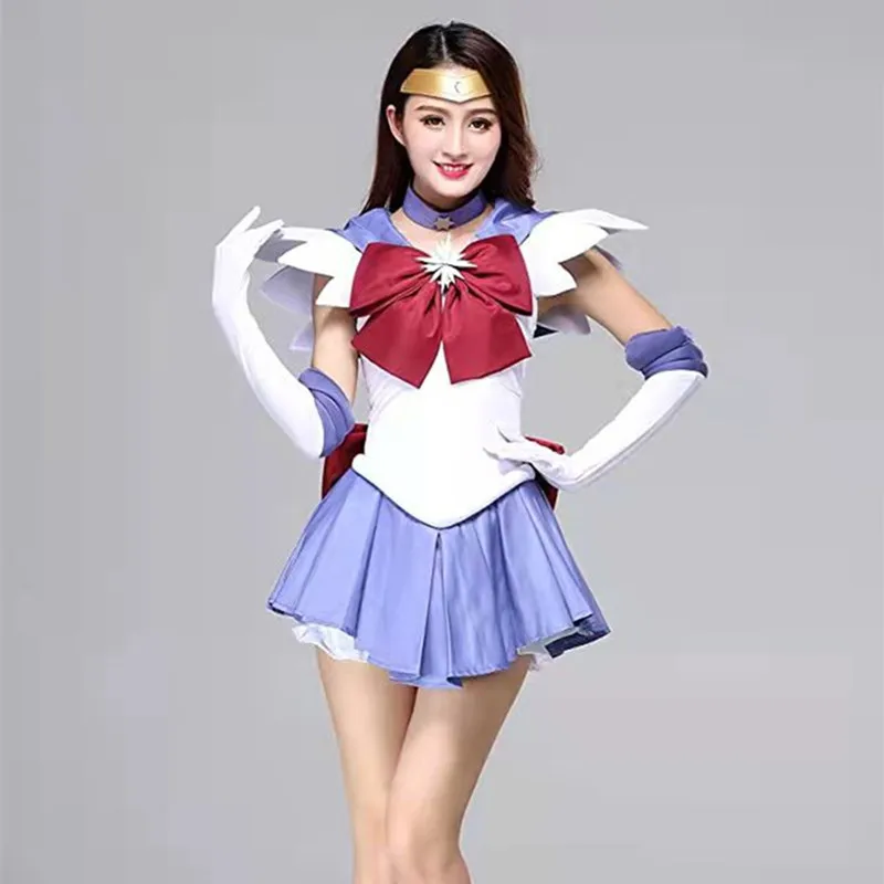 

Anime Cosplay Sailor Stars Sailor Saturn Tomoe Hotaru Dress Suit Halloween Cosplay Costume Tomoe Hotaru Halloween