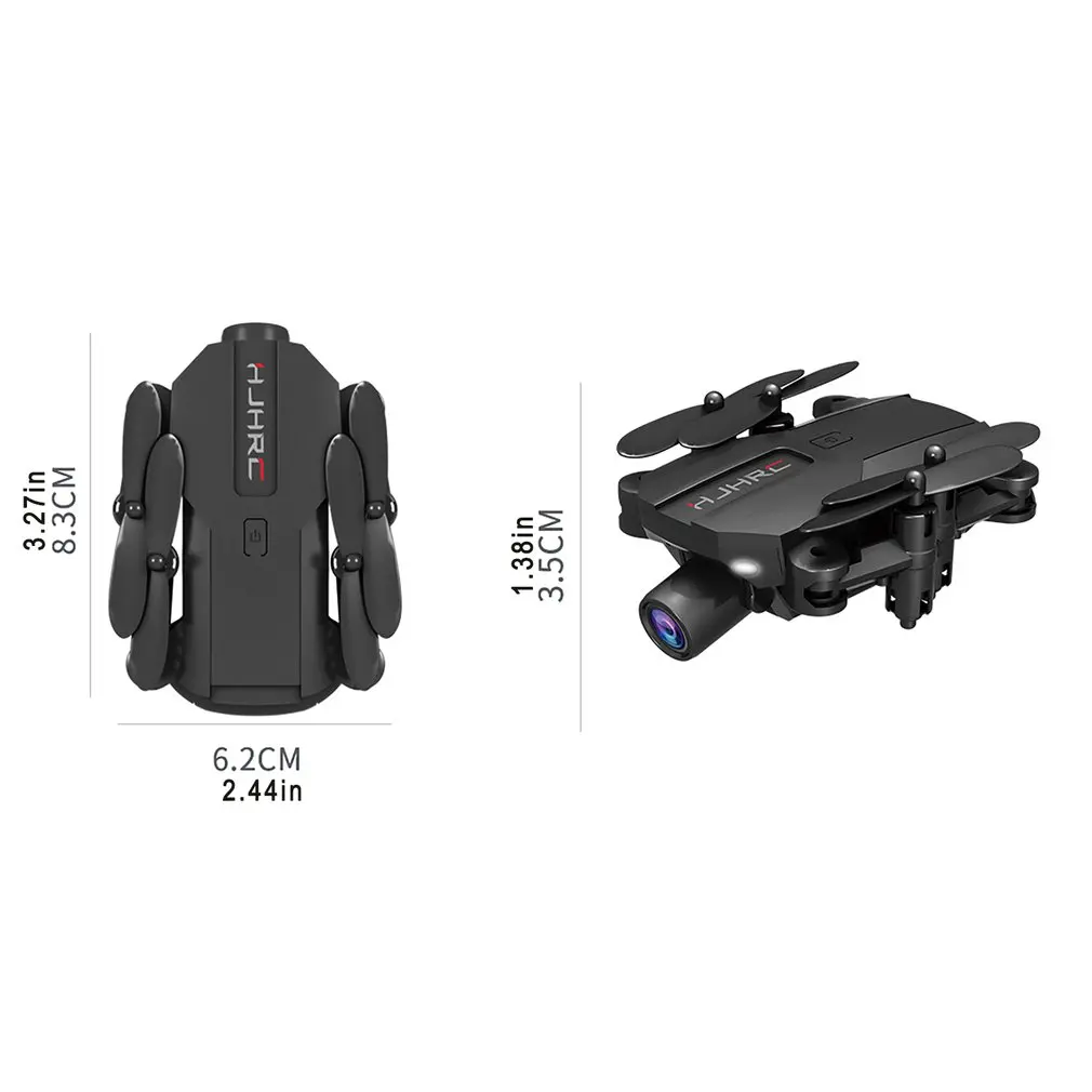 

HJ66 Mini Folding Uav Aerial Photography Black Camera Fixed Height Real Time Aerocraft One Key Return With Storage Bag