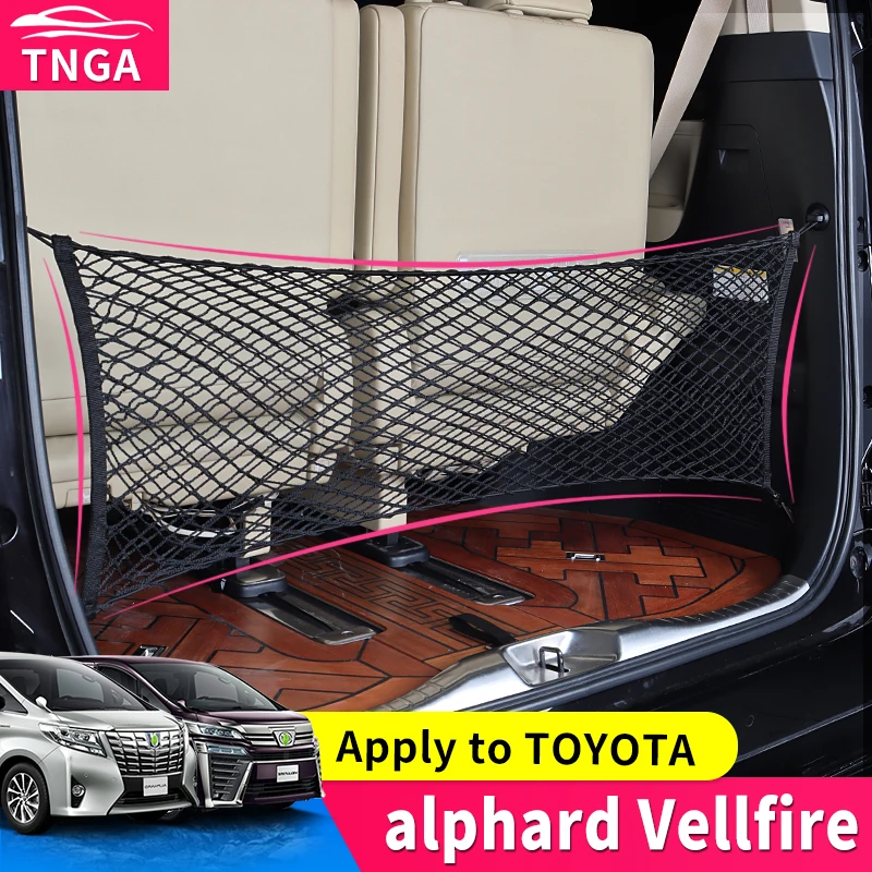 

Toyota alfanar 30 series., malha de bolso para armazenamento de bagagem, mpv, de 2011 a 2021.|Organizadores| - AliExpress https