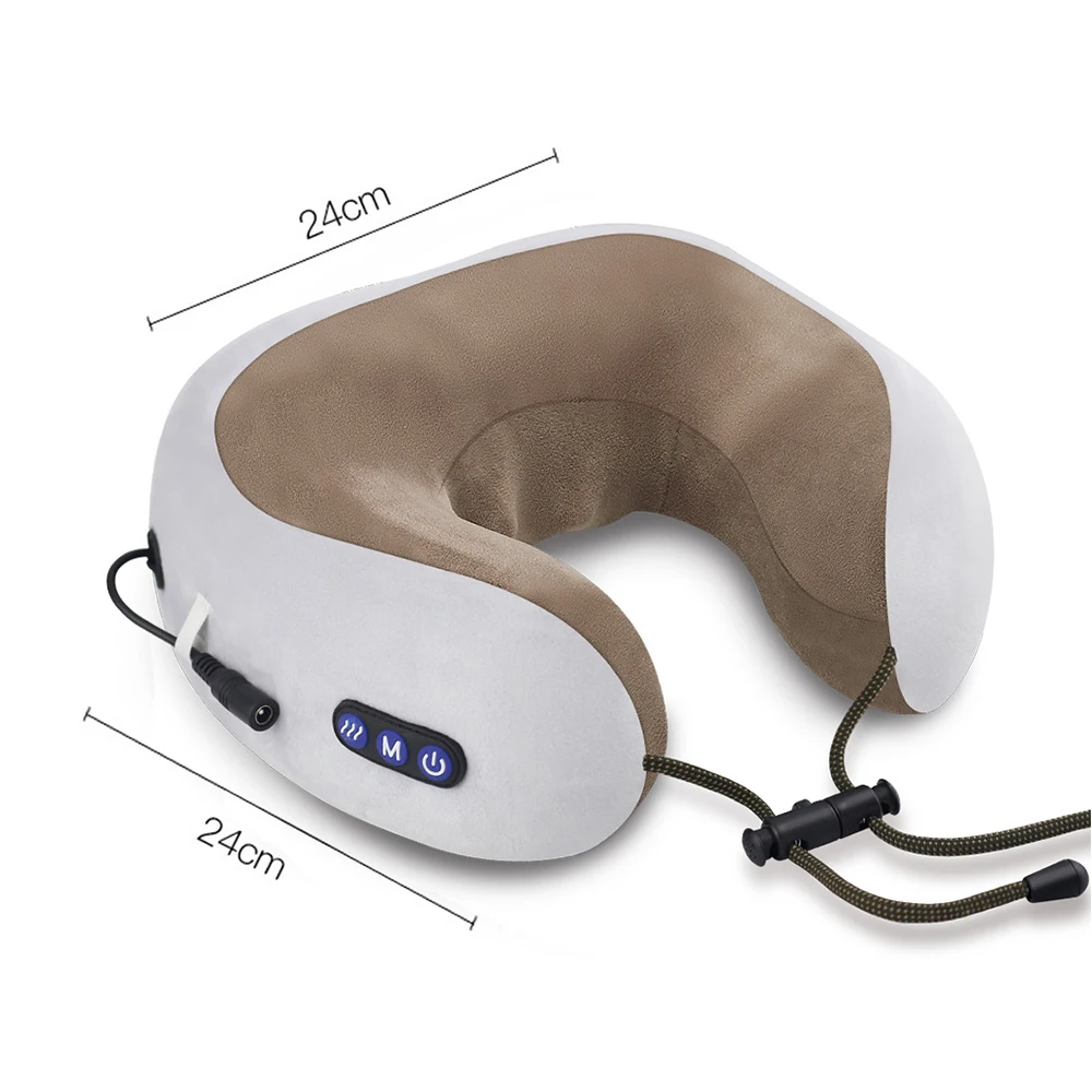 

U Shaped Massage Pillow Neck Massage Device Electric Neck Massager Apparatus Shoulder Back Cervical Massager For Body Relaxation