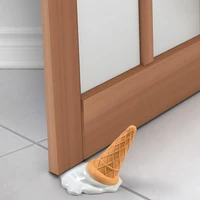 home decor safety door stopper ice cream pattern door closer catch floor nail free door stopper furniture hardware protector