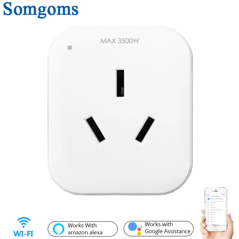 WiFi умная розетка с разъемом AU Plug мобильное приложение дистанционное управление работа с Amazon Alexa Google Home Energy Monitor не требуется концентратор