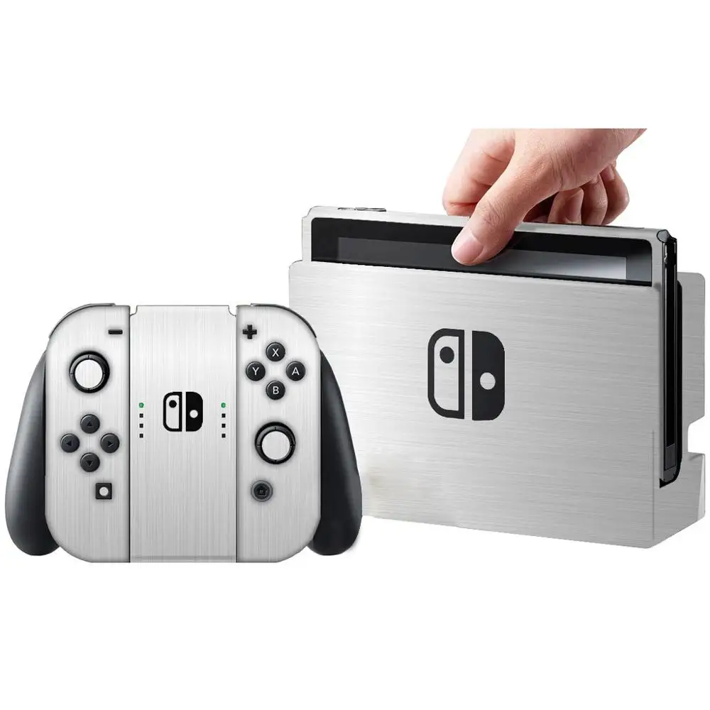 Металлическая наклейка с начесом для Nintendo Switch консоль и контроллер NS Protector Joy-con |