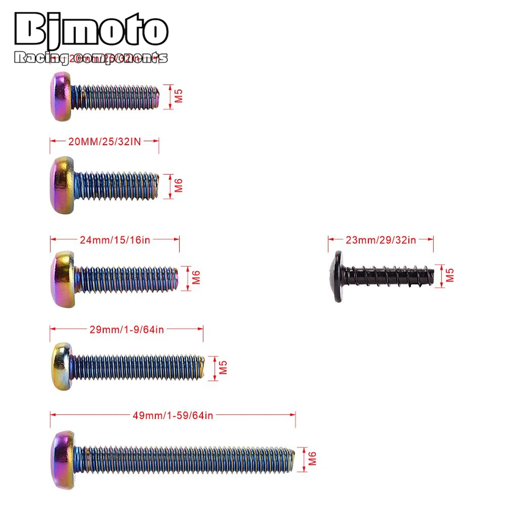 

BJMOTO Parts Universal Fairing Bolts Kit Fastener Clips Screw Spring Nuts For Ducati 848 899 1098 1198 1199 749 999 959 Panigale