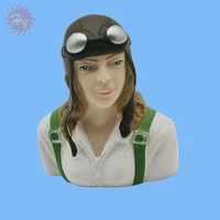 1 pc 16 scale female pilots figures with glasses toy model for rc plane accessories hobby color white