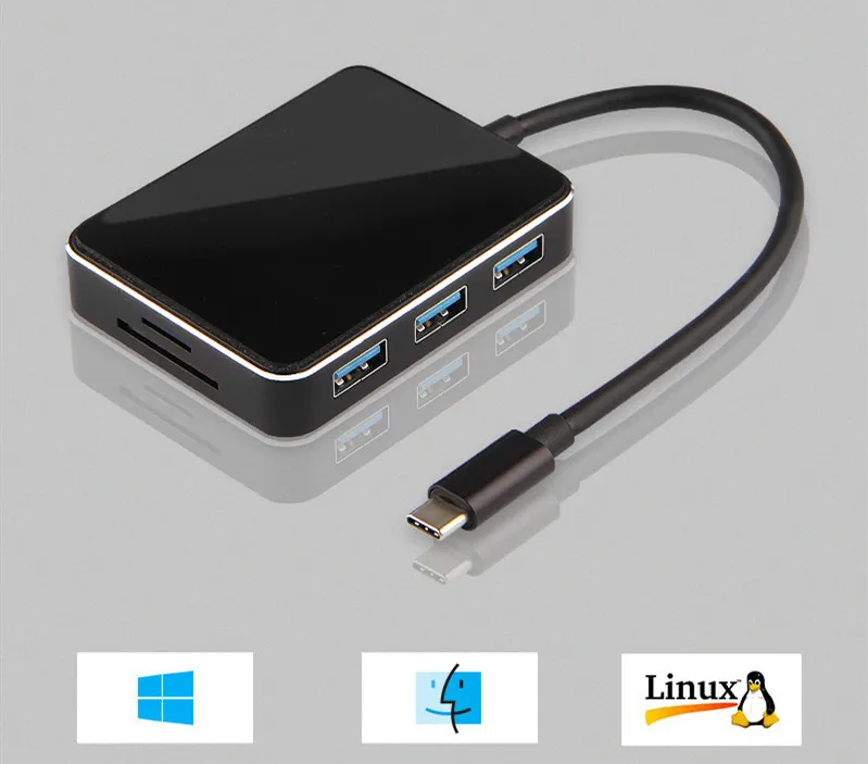 Ajiuyu USB C HDMI кабель Тип C к HDMI VGA разъем адаптера USB-C HDMI конвертер type-C Thunderbolt 3 док-станция для MacBook Pro Air Multi