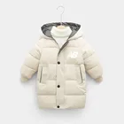 Брендовая детская зимняя пуховая куртка, уличная куртка для мальчиков с капюшоном, теплая Детская осенняя Повседневная куртка для мальчиков, одежда