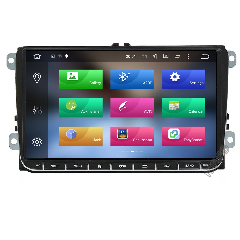Автомобильный мультимедийный GPS навигатор 2 Din Android 9 для Amarok Volksagen VW Passat B6 golf 56 Skoda