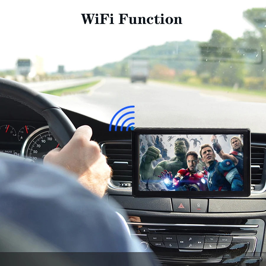Anfilite 7 дюймов Android Gps навигация 800*480 512 M/16 GB навигатор с Wifi Fm AVIN автомобильный туристический автомобильный навигатор