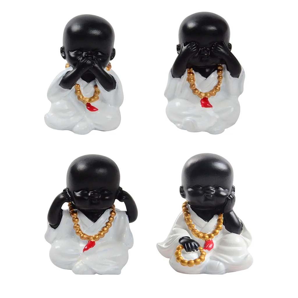 

1x Baby Buddha Statue Wealth Lucky Figurine Home Baby Buddha Decor Gift 2''H