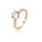 MxGxFam классические стильные женские одиночные кольца с цирконом для помолвкисвадьбыподарказолотого цвета