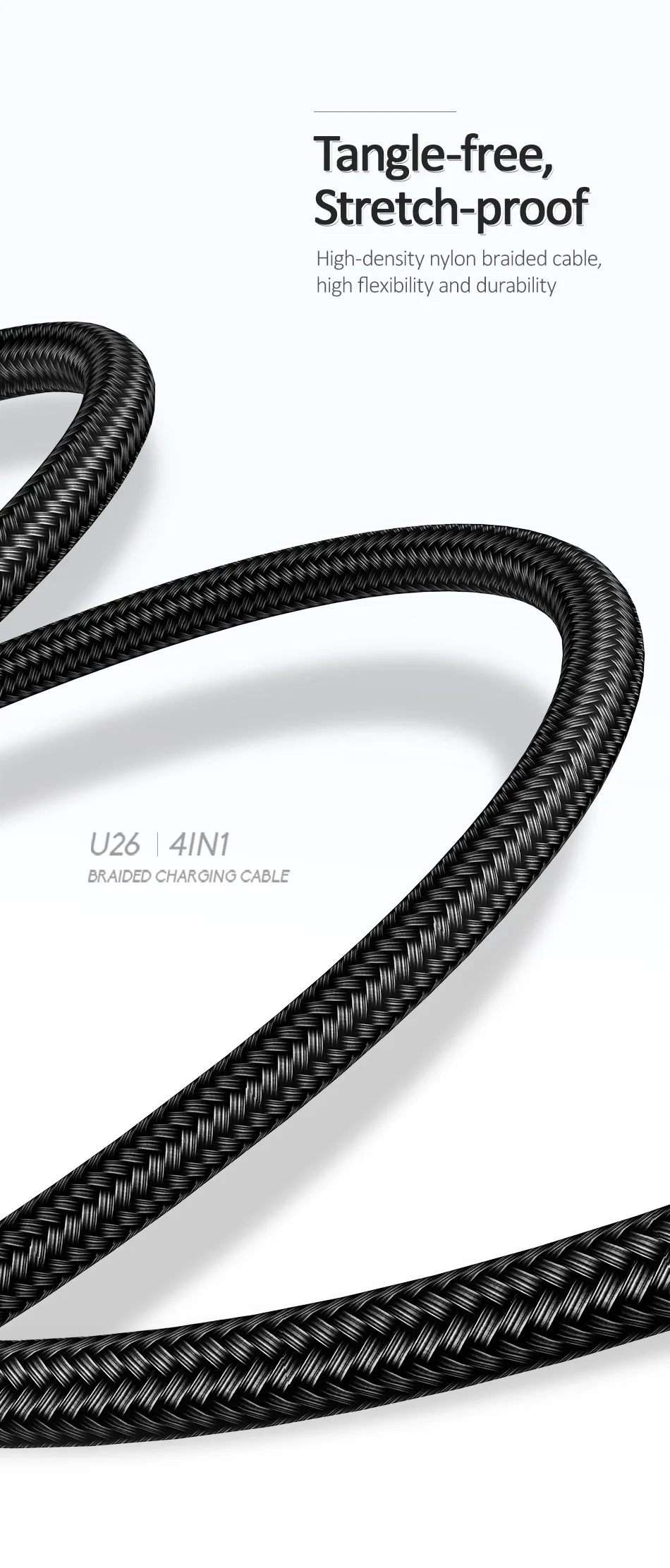 USAMS 3 в 1 Micro USB кабель 3A type C кабель для iPhone кабель USB C кабель для зарядки 4 в 1 шнуры для iPhone 6 6s 7 8 x xs samsung