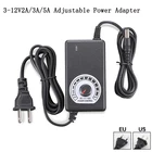 Регулируемый блок питания, универсальный внешний аккумулятор, 2 А, 3 А, 5 А, переключатель питания с регулировкой скорости термостата и регулировкой яркости, штепсельная вилка Европейскогоамериканского стандарта