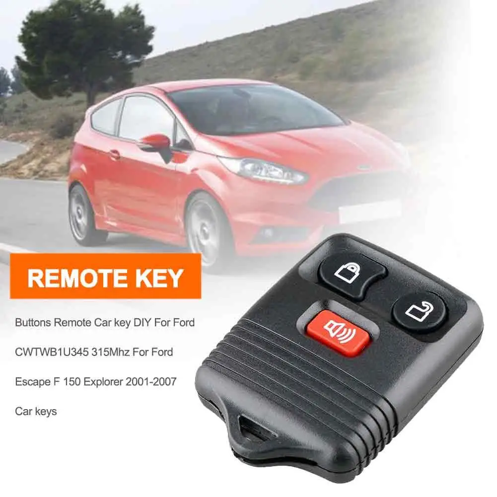 Дистанционный ключ автомобиля DIY пульт дистанционного управления 3 кнопки