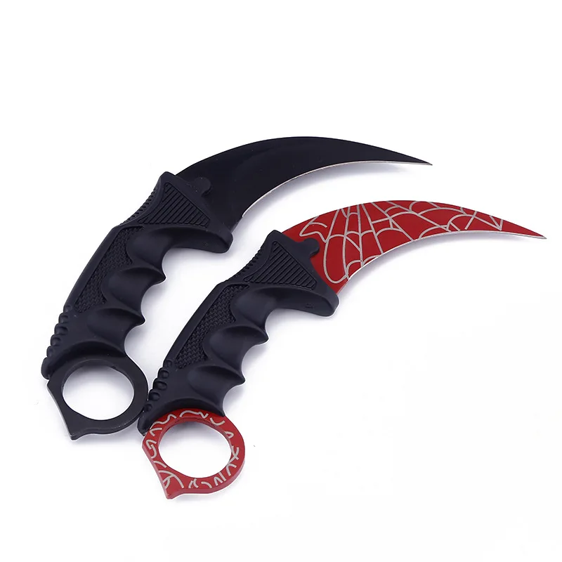 CS GO Eagle Claw Knife Tactical Outdoor Camp Hunting Titanium Rainbow Butterfly Training EDC Hand Tool | Инструменты