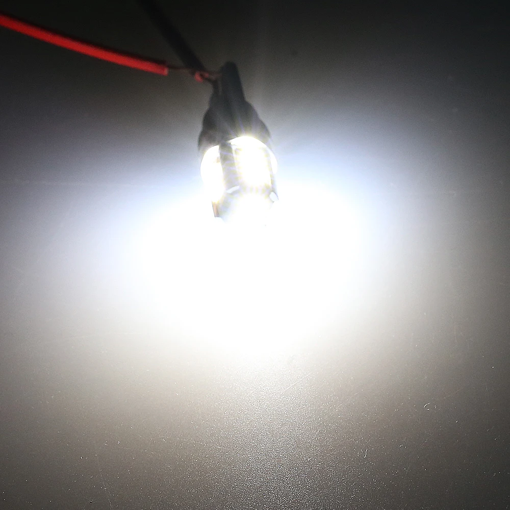 

ANMINGPU 2x Car Led Signal Lamp Led T10 Led 2835SMD W5W T10 Led Bulbs Canbus Clearance Light Dome Light Reading Lights White
